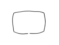 For Indesit KP 968I MS (X)/DE Oven Door Seal